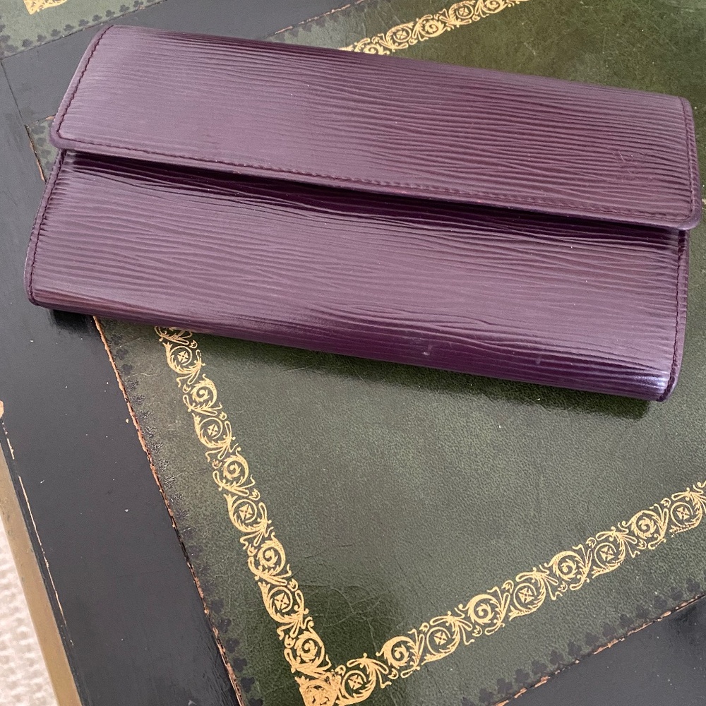 Louis Vuitton Epi Leather Wallet - Purple